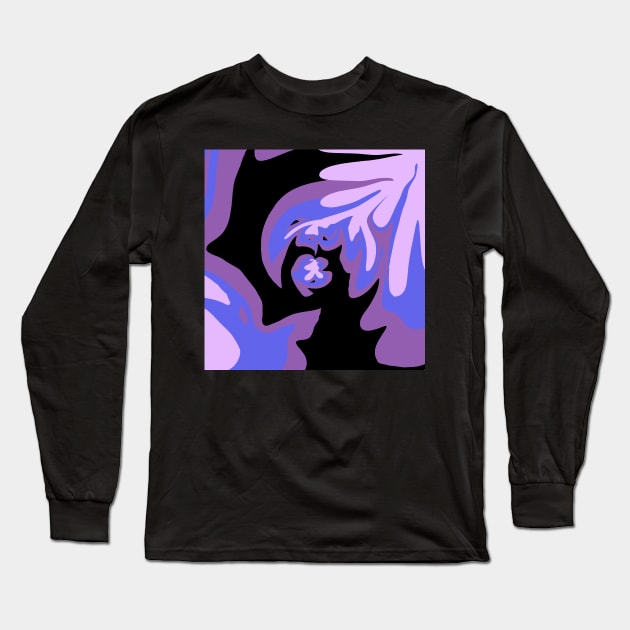 Purple and black IV Long Sleeve T-Shirt by TiiaVissak